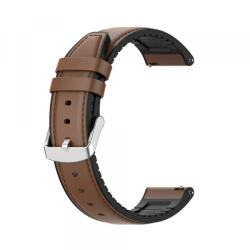 Techsuit Curea Techsuit W007 pentru Samsung Galaxy Watch / Huawei Watch Series, 22mm, Maro - koubsolutions