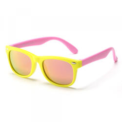 Techsuit Ochelari De Soare Copii Techsuit D802, Polarizati, Protectie UV, Galbeni Roz