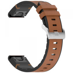 Techsuit Curea Techsuit W071 pentru Garmin Watch Fenix Series, 26mm, Maro