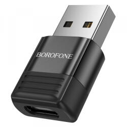 BOROFONE Adaptor Date si Incarcare USB-C - USB-A Borofone BV18, Negru - koubsolutions
