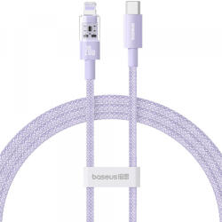 Baseus Cablu Date si Incarcare USB-C - Lightning Baseus Gem, 20W, 2m, Mov P10373001511-01