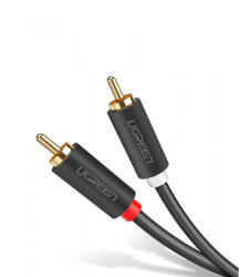 UGREEN Cablu Audio UGREEN AV104, 2 x RCA - 2 x RCA, 2m, Negru - koubsolutions