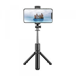 Techsuit Selfie Stick Bluetooth Techsuit S03, Universal, Negru