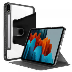 Techsuit Husa pentru Samsung Galaxy Tab S8 / Tab S7 T875 / Tab S7 T870, Techsuit, Crystal Vision, Neagra