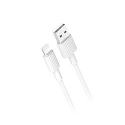 XO Design Cablu Date si Incarcare USB-A - Lightning XO Design NB156, 18W, 1m, Alb - koubsolutions