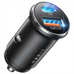 Lisen Incarcator Auto Lisen, 36W, 3A, 1 x USB-A - 1 x USB-C, Negru YL0223090002 - koubsolutions