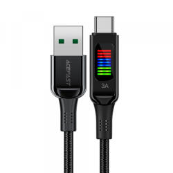 ACEFAST Cablu Date si Incarcare USB-A - USB-C Acefast C7-04, 18W, 1.2m, Negru