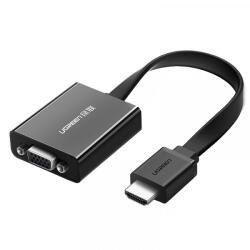 UGREEN Adaptor Video UGREEN MM103 (40248), HDMI - VGA, 1080P, Negru - koubsolutions