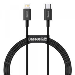 Baseus Cablu Date si Incarcare USB-C - Lightning Baseus Superior Series, 20W, 1m, Negru CATLYS-A01