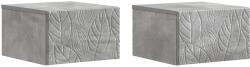 vidaXL Masa laterala montata pe perete 2 pcs Gri Beton GartenMobel Dekor (898772)