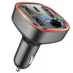 BOROFONE Modulator FM Bluetooth Borofone BC48, 2 x USB-A - 1 x USB-C - 1 x microSD