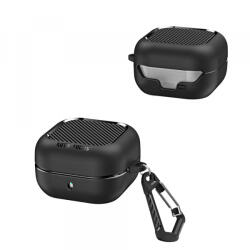 Techsuit Husa Techsuit CarbonFiber pentru Samsung Galaxy Buds4 / Buds4 Pro, Neagra - koubsolutions