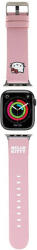 Hello Kitty Curea Hello Kitty Leather Kitty Head pentru Apple Watch 42mm / 41mm / 40mm / 38mm Series, Roz