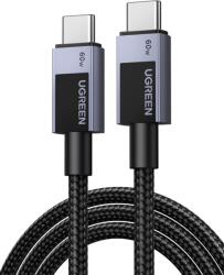 UGREEN Cablu Date si Incarcare USB-C - USB-C UGREEN L524, 60W, 2m, Gri - koubsolutions