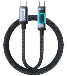 BWOO Cablu Date si Incarcare USB-C - USB-C BWOO X324CC Display, 65W, 1m, Negru - koubsolutions