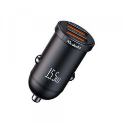 Mcdodo Incarcator Auto McDodo CC-2950 Cool, 15.5W, 3.1A, 2 x USB-A, Negru