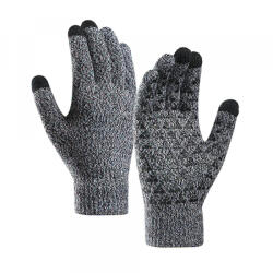 Iwarm Manusi De Iarna Tactile Iwarm ST0018, Marime 23cm, Negre Gri - koubsolutions