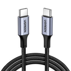 UGREEN Cablu Date si Incarcare USB-C - USB-C UGREEN US316, 100W, 0.5m, Gri