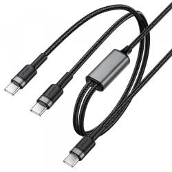 ACEFAST Cablu Date si Incarcare USB-C - 2 x USB-C Acefast C22-02, 100W, 1.25m, Negru - koubsolutions