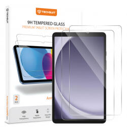 Techsuit Folie de protectie Ecran Techsuit ArmorGlass CrystalHD pentru Samsung Galaxy Tab A11 / Tab A9, Sticla Securizata, Full Glue, Set 2 bucati - koubsolutions