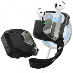 I-Blason Husa i-Blason Matrix pentru Apple AirPods 4, Neagra