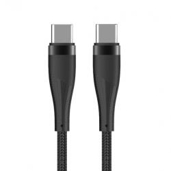 Maxlife Cablu Date si Incarcare USB-C - USB-C MaXlife MXUC-08, 60W, 1m, Negru