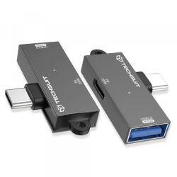 Techsuit Adaptor OTG USB-C - USB-A Techsuit A21, Gri - koubsolutions