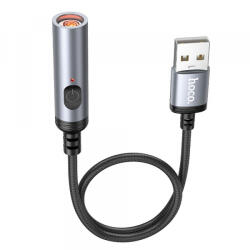 HOCO Bricheta Electrica HOCO UA30, USB-A, 30cm, Gri Bricheta