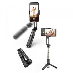Techsuit Selfie Stick Bluetooth Techsuit L18Mini, Universal, Negru