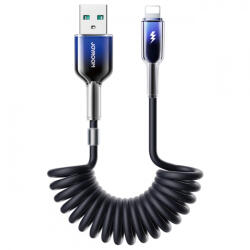 JOYROOM Cablu Date si Incarcare USB-A - Lightning Joyroom S-A43 Crystal, 18W, 1.5m, Negru - koubsolutions