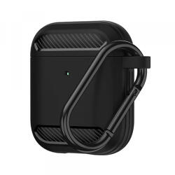 Techsuit Husa Techsuit Carbon pentru Apple AirPods Gen 2 / Gen 1, Neagra