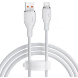 Baseus Cablu Date si Incarcare USB-A - USB-C Baseus Pudding, 100W, 2m, Alb P10355703221-01
