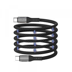 Maxlife Cablu Date si Incarcare USB-C - USB-C MaXlife MXUC-11 Magnetic, 100W, 1m, Negru