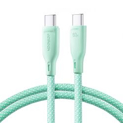 JOYROOM Cablu Date si Incarcare USB-C - USB-C Joyroom S-A34, 60W, 1m, Verde