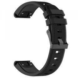 Techsuit Curea Techsuit W058 pentru Garmin Instinct / Approach / Fenix Watch Series, 20mm, Neagra - koubsolutions