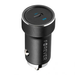 Forever Incarcator Auto Forever CC-06, 20W, 3A, 1 x USB-C, Negru