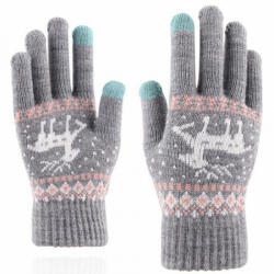 Techsuit Manusi De Iarna Tactile Dama Techsuit ST0002, Marime Universala, Gri