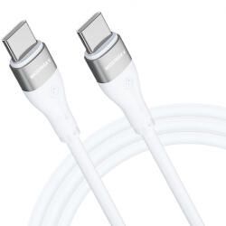 WZK Cablu Incarcare USB-C - USB-C WZK WSTCC1, 65W, 1m, Alb