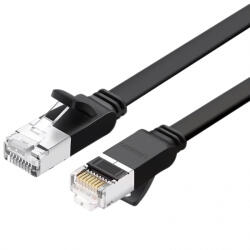 UGREEN Cablu Retea UGREEN NW101 Flat, UTP, Cat6, 2m, Negru