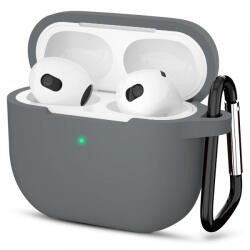 Techsuit Husa Techsuit Silicone pentru Apple AirPods 3, Gri - koubsolutions