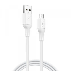 Lito Cablu Date si Incarcare USB-A - microUSB Lito LD06V, 18W, 1m, Alb - koubsolutions