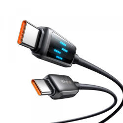 Mcdodo Cablu Date si Incarcare USB-C - USB-C McDodo CA-4250 Display, 100W, 1.2m, Negru - koubsolutions