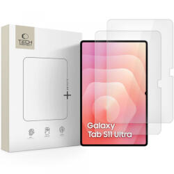 Tech-Protect Folie de protectie Ecran Tech-Protect FIT+ pentru Samsung Galaxy Tab S11 Ultra / Tab S10 Ultra, Sticla Securizata, Full Glue, Set 2 bucati, 2.5D - koubsolutions