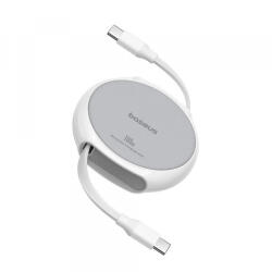 Baseus Cablu Date si Incarcare USB-C - USB-C Baseus Pathfinder Retractable, 100W, 1m, Alb P10368400211-00 - koubsolutions