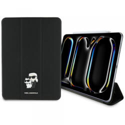 KARL LAGERFELD Husa pentru Apple iPad Pro 11 (2024), Karl Lagerfeld, Saffiano Karl & Choupette, Neagra