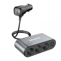 Dudao Extensie Bricheta Dudao R1 Pro, 3 Iesiri, 2 x USB-A, Afisaj