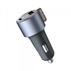 Mcdodo Incarcator Auto McDodo CC-3690 Venus Display, 75W, 3A, 1 x USB-A - 1 x USB-C, Negru - koubsolutions