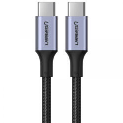 UGREEN Cablu Date si Incarcare USB-C - USB-C UGREEN US316, 100W, 1m, Gri