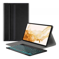 Techsuit Husa cu Tastatura pentru Samsung Galaxy Tab S8+, Techsuit, CozyTab, Neagra