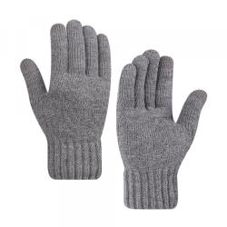 Techsuit Manusi De Iarna Tactile Dama Techsuit ST0015, Marime 17cm, Gri Deschis